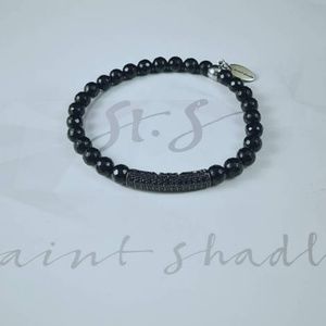 Handmade: men's gemstone bracelet by Saint Shadle